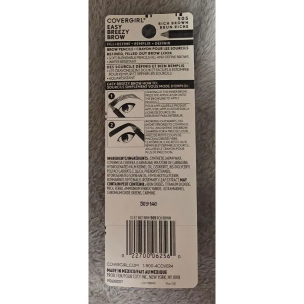 CoverGirl Brow & Eyemakers Eyeliner, 505 Rich Brown NIB NEW